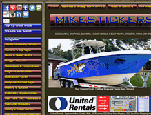 Tablet Screenshot of mikestickers.org