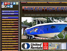 Tablet Screenshot of mikestickers.com